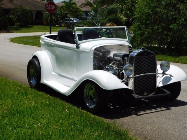 1931 White Ford Model A Roadster