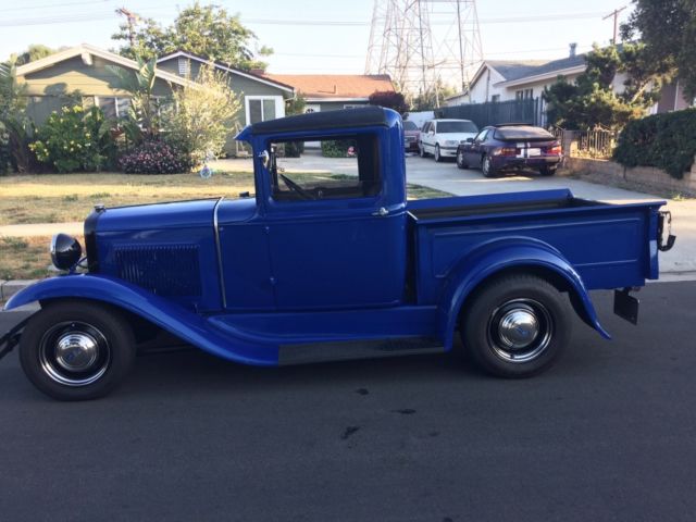 1931 blue Ford Model A Standard Cab Pickup