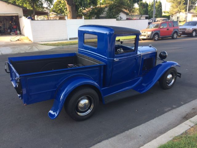 1931 blue Ford Model A Standard Cab Pickup