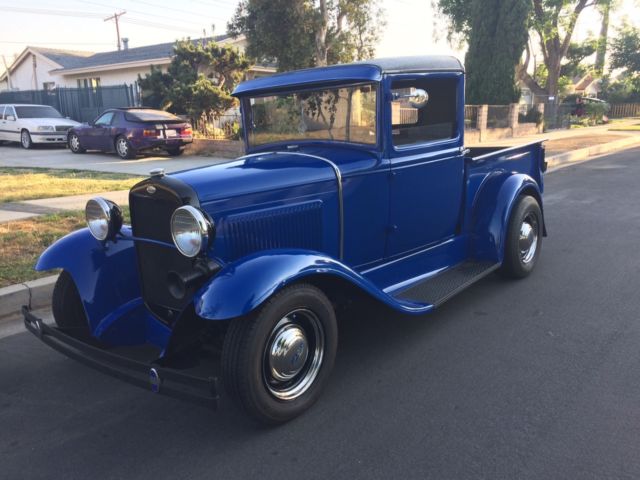 1931 blue Ford Model A Standard Cab Pickup