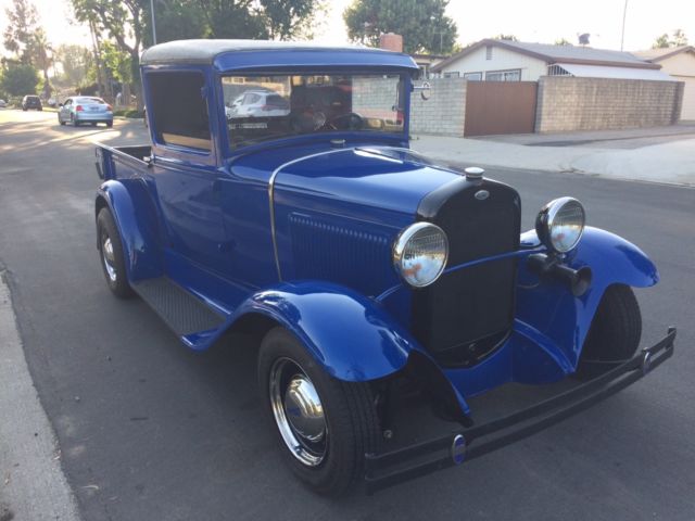 1931 blue Ford Model A Standard Cab Pickup
