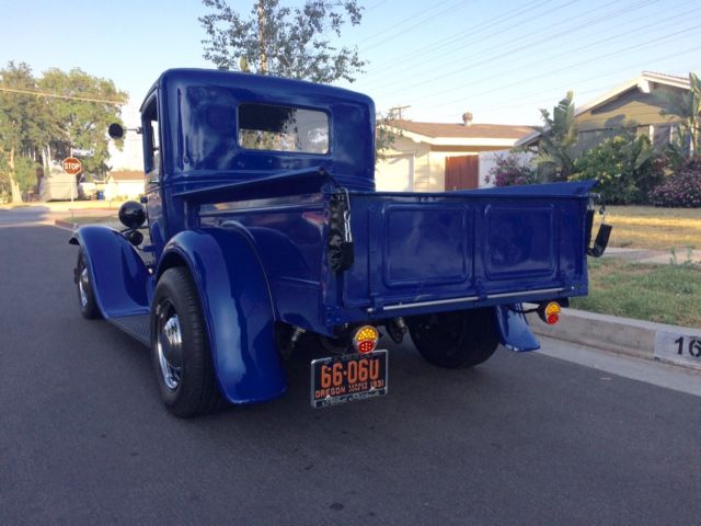 1931 blue Ford Model A Standard Cab Pickup