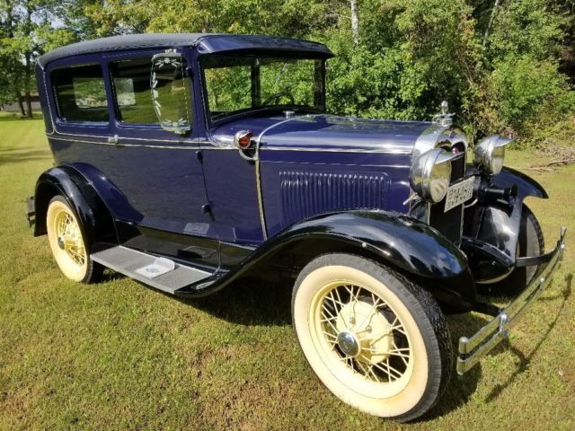 1931 Blue Ford Model A Sedan