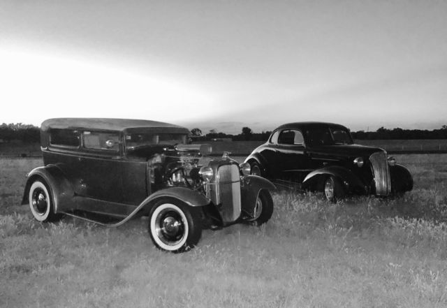 1931 Orange Ford Tutor Coupe Coupe