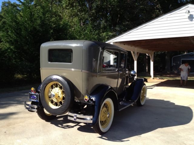 1931 2 tone green Ford Model A sedan