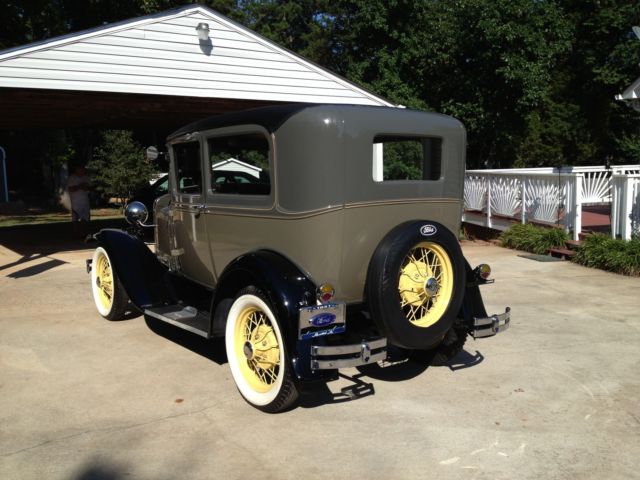1931 2 tone green Ford Model A sedan