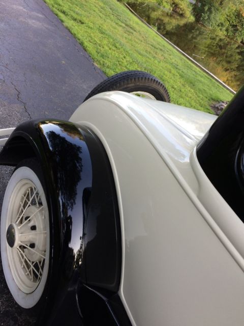 1931 White Ford Model A Coupe