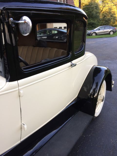 1931 White Ford Model A Coupe