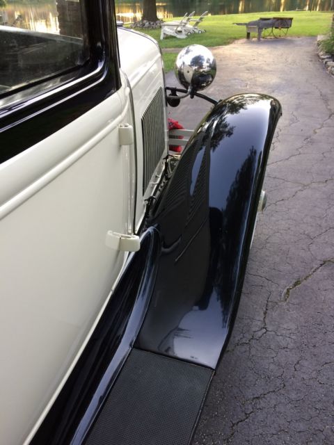 1931 White Ford Model A Coupe