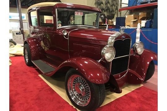 1933 Burgundy Ford Model A 2 DOOR