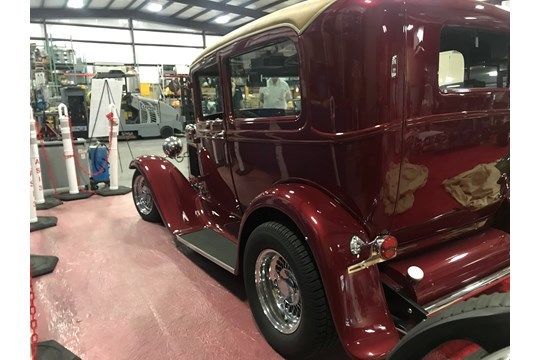 1933 Burgundy Ford Model A 2 DOOR