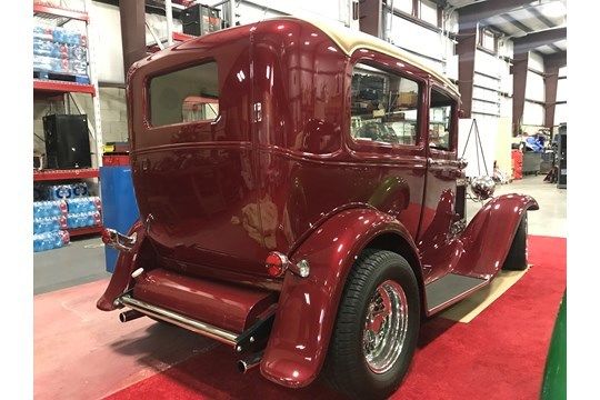 1933 Burgundy Ford Model A 2 DOOR