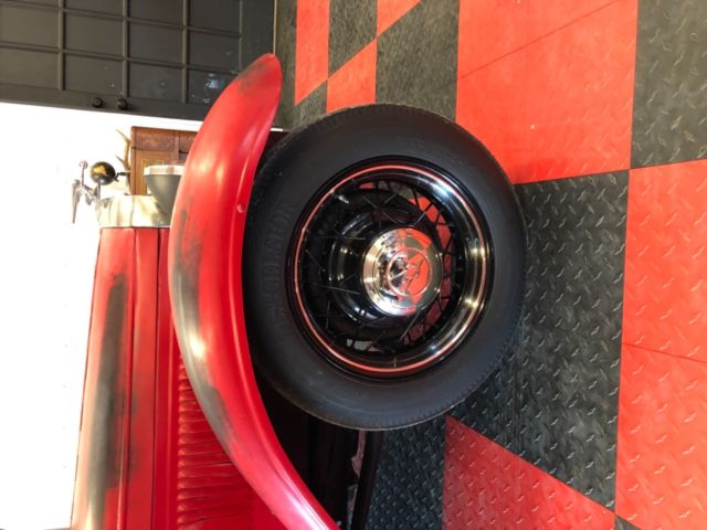 1931 Red Ford Model A Sedan