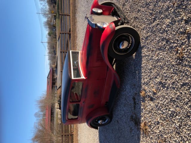 1931 Red Ford Model A Sedan