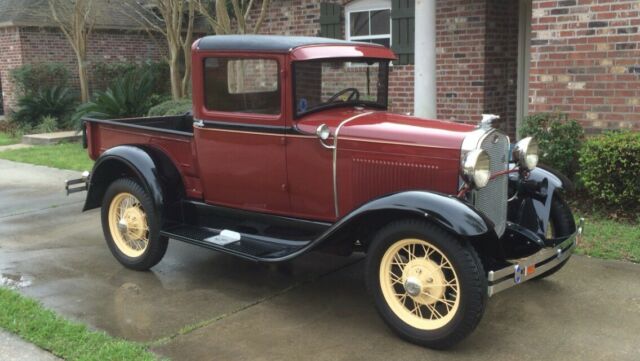 1931 Red Ford F-100 Standard Cab Pickup