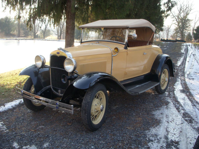 1931 Tan Ford Model A Roadster