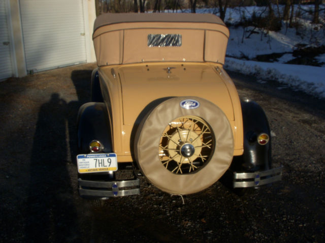 1931 Tan Ford Model A Roadster