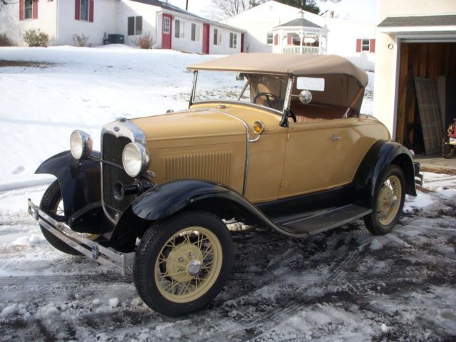 1931 Tan Ford Model A Roadster