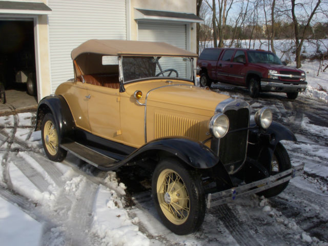1931 Tan Ford Model A Roadster