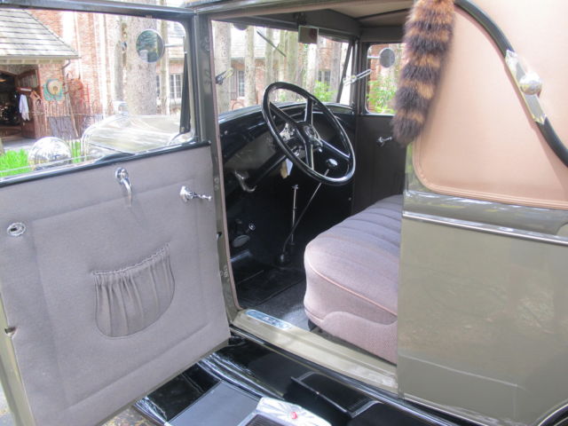 1931 1931 ORIGINAL CHICLE DRAB &amp- COPRA DRAB COLORS Ford Model A TWO SEAT SPORT COUPE WITH RUMBLE SEAT
