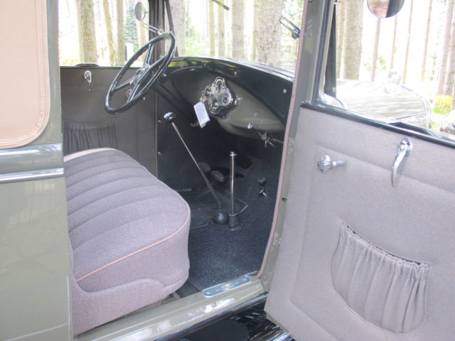 1931 1931 ORIGINAL CHICLE DRAB &amp- COPRA DRAB COLORS Ford Model A TWO SEAT SPORT COUPE WITH RUMBLE SEAT