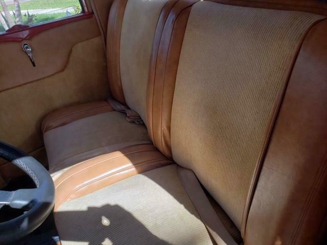 1931 Red Ford Model A Extended Crew Cab Pickup