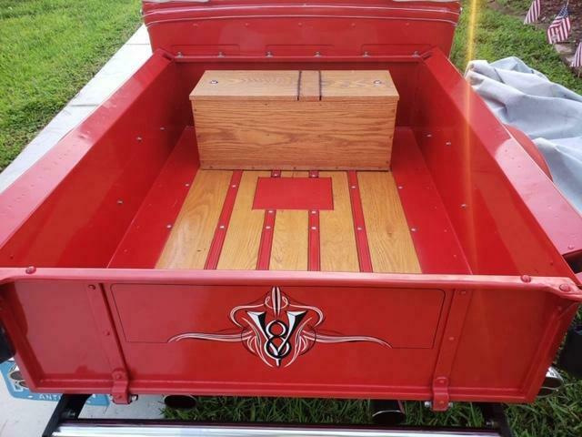 1931 Red Ford Model A Extended Crew Cab Pickup
