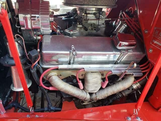 1931 Red Ford Model A Extended Crew Cab Pickup