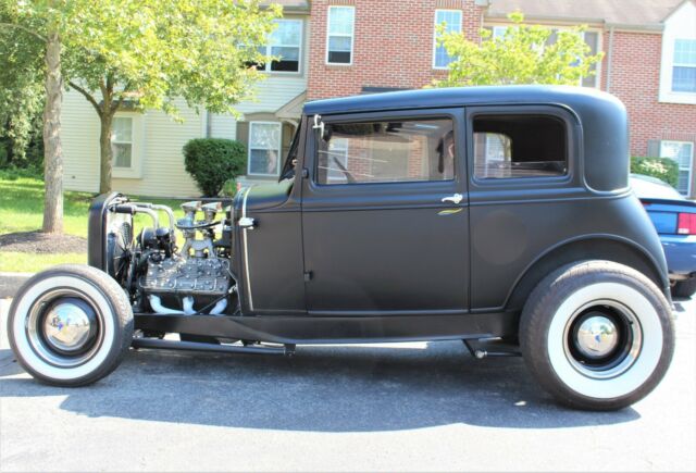 1931 satin black Ford Model A Sedan