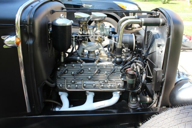 1931 satin black Ford Model A Sedan