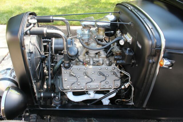 1931 satin black Ford Model A Sedan