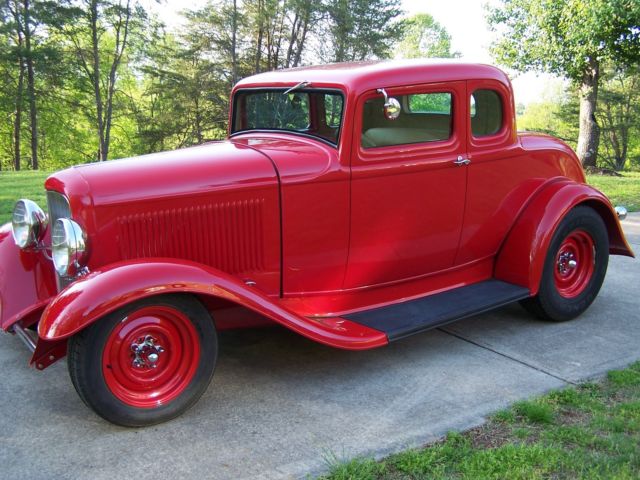 1932 Red Ford Model A Coupe