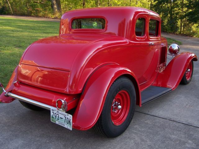 1932 Red Ford Model A Coupe