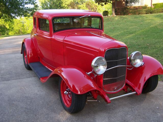 1932 Red Ford Model A Coupe