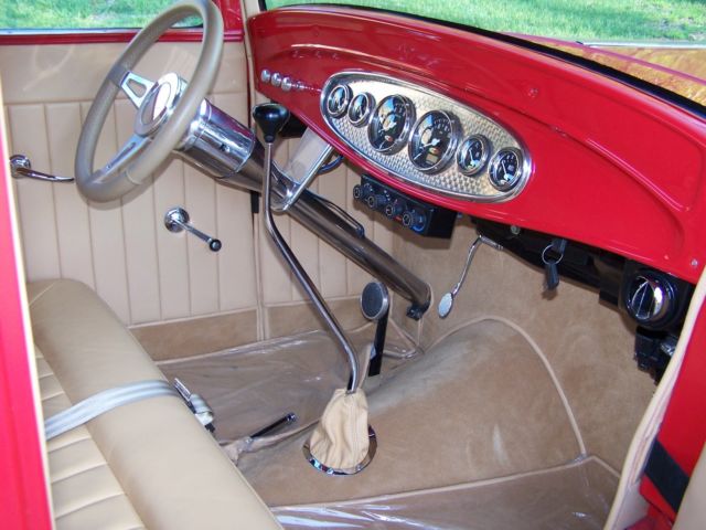 1932 Red Ford Model A Coupe