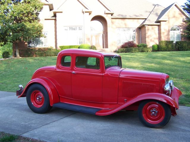 1932 Red Ford Model A Coupe
