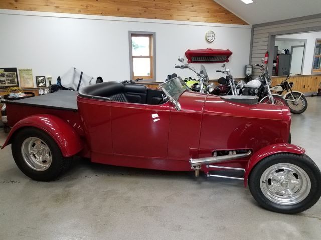 1932 Burgundy Ford Other Pickups ROADSTER PICKUP