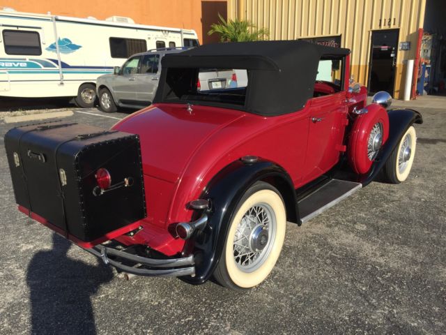 1932 Red Chrysler CI-6 Convertible