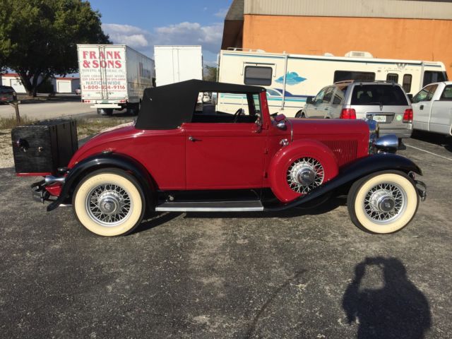 1932 Red Chrysler CI-6 Convertible