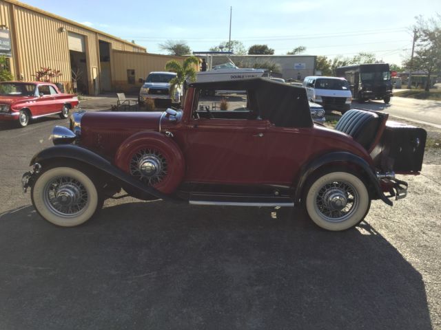 1932 Red Chrysler CI-6 Convertible
