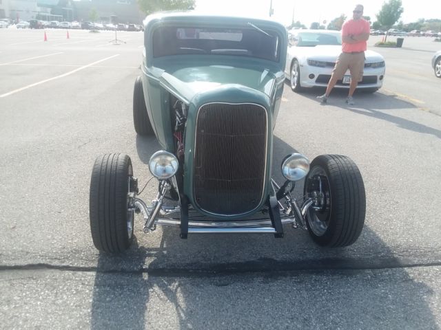 1932 Green Ford Model 18 Coupe 3 Window