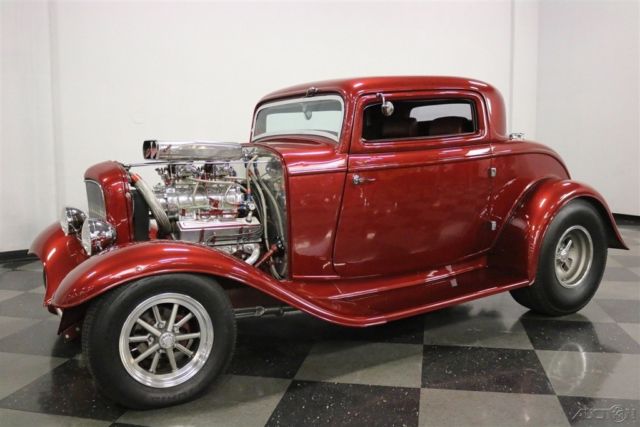 1932 Red Ford 3-Window