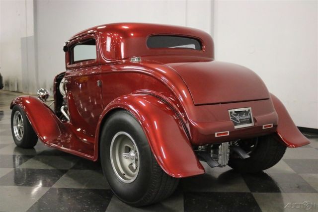 1932 Red Ford 3-Window