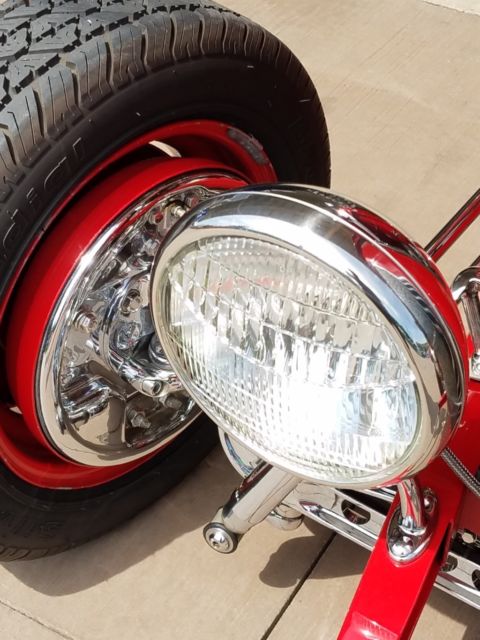 1932 Red Ford 3-Window Model B 3 window coupe