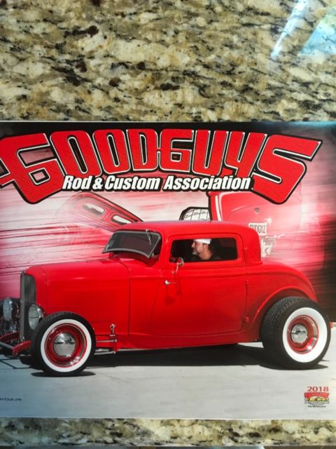 1932 Red Ford 3-Window Model B 3 window coupe