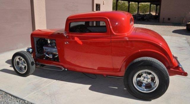 1932 RED Ford HI BOY Coupe