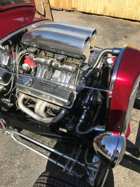 1932 candy apple burgundy Ford 3 window coupe all steel Coupe