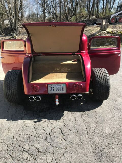 1932 candy apple burgundy Ford 3 window coupe all steel Coupe