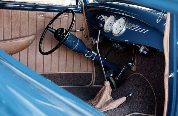 1932 Blue Ford 3 WINDOW COUPE Coupe