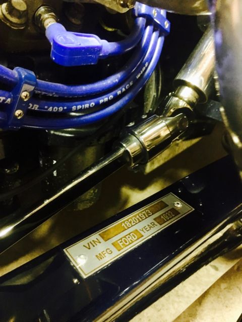 1932 Ming Blue Ford 32' 5 Window Coupe Coupe